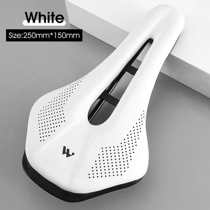 WEST BIKING Bicycle Saddle - Comfortable Hollow PU Leather Road Bike Seat Cushion for Cycling