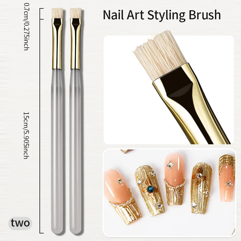RSNAIL Nail Art Liner Brush - Multifunctional Stripe, Water Ripple & DIY Nail Design Tool