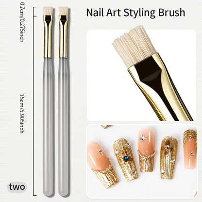 RSNAIL Nail Art Liner Brush - Multifunctional Stripe, Water Ripple & DIY Nail Design Tool