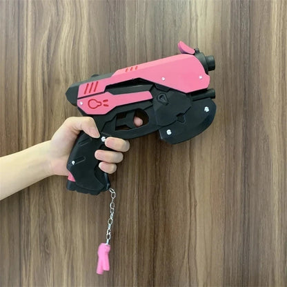 OW Gun Cosplay Meiling Zhou Frost Shock Prop – PU Rubber Weapon Model, Safe Halloween Costume Accessory