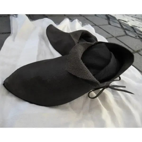 Men’s Medieval Viking PU Leather Boots - Victorian Renaissance Ankle Shoes for Cosplay & Halloween