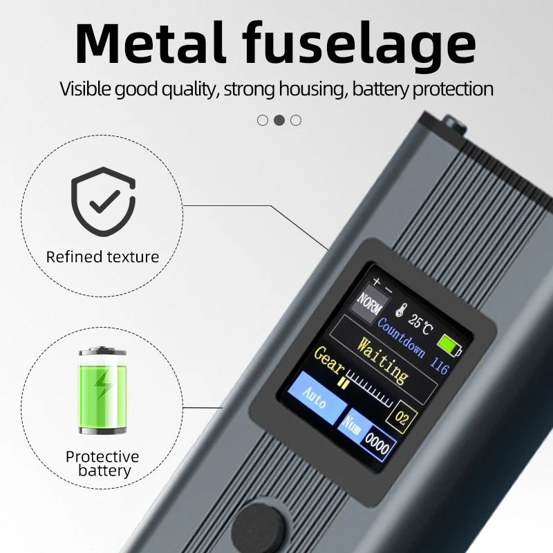 FS01 11-Gear Adjustable Handheld Spot Welder – Battery Welding Tool for 0.3mm Nickel Belt & 18650 Lithium Cells
