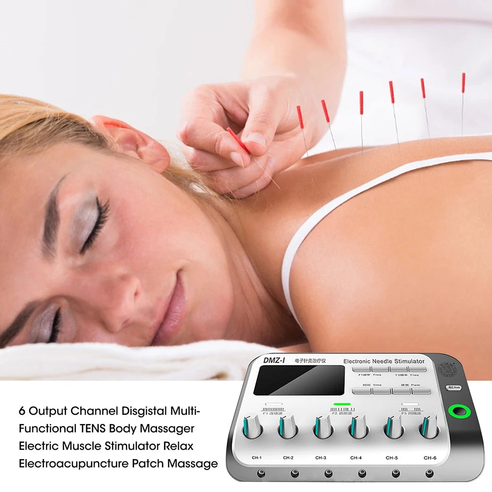 TENS Acupuncture Muscle Stimulator – Neuromuscular Massager for Pain Relief & Acupoint Stimulation, Home Use