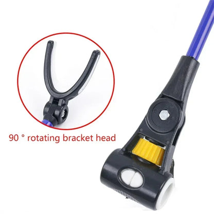 Adjustable Stainless Steel Telescopic Fishing Rod Holder Bracket – 1.7M/2.1M/2.4M Thickened Dual-Purpose Fishing Rod Support Stand for Outdoor Fishing