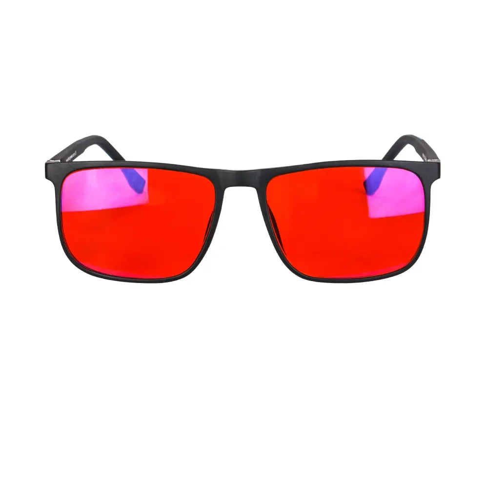 SHINU Blue Light Blocking Glasses – Red Lens Anti-Glare Eyewear for Men to Reduce Eye Strain