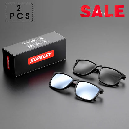 SUPKLEY Polarized Sports Sunglasses for Men – Lightweight Comfortable Square Sun Glasses with Original Case