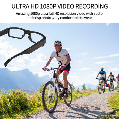 1080P Mini Camera Smart Glasses — HD Video Recorder for Driving, Biking & Outdoor Activities