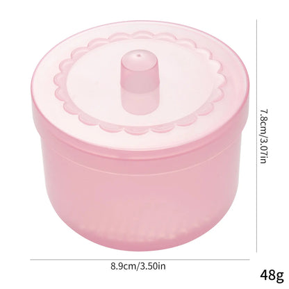 Nail Drill Bit Cleaning Box - Double-Layer Filtration Disinfection & Manicure Storage Case