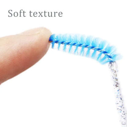 Eyelash Extension Disposable Eyebrow Brush Set - Mascara Wand Applicator Spoolers for Eye Lashes, Cosmetic Makeup Tools