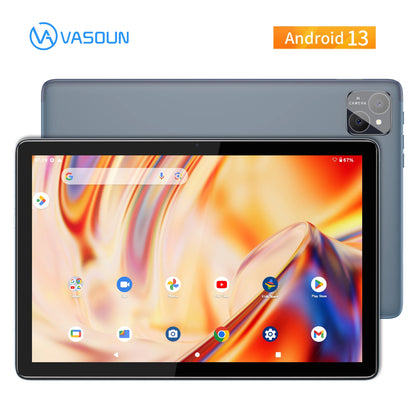 VASOUN Android 14 Tablet 10.1" — 12GB RAM, 128GB ROM, Octa-Core, Dual SIM 4G, WiFi 2.4G/5G, GPS