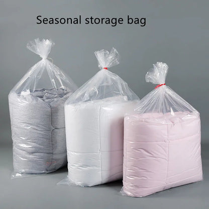 Quilt Storage Bag — Large Transparent Dustproof & Moisture-Proof Organizer for Clothes, Toys & Moving