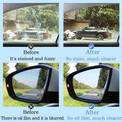 Car Glass Oil Film Remover Paste — Clear Vision Windshield Coating Cleaner