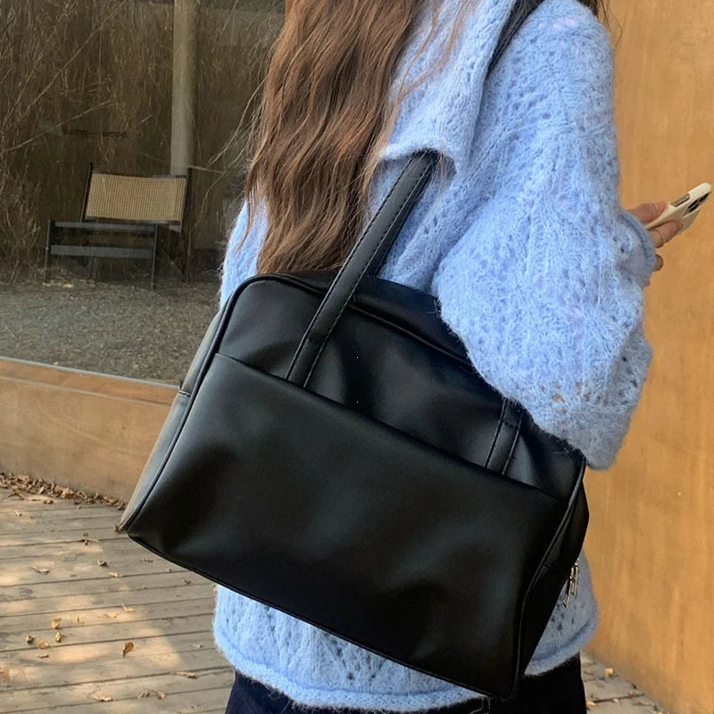 Style Large Capacity Women’s Shoulder Bag – Versatile Vintage Underarm Tote, Autumn 2025 New Arrival