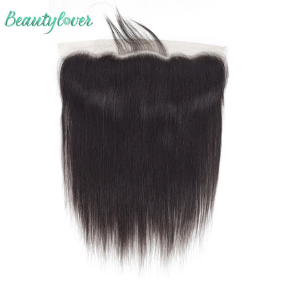 24 26 Inch Straight Lace Frontal Human Hair - 13x6 Preplucked Transparent HD Lace Brazilian Hair Closure For Women