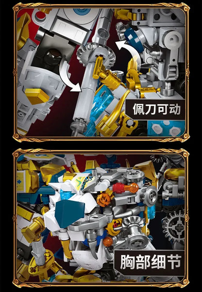 Mech WUKONG Monkey King Building Block Toy Set – ZHAOYUN Robot Hero DIY Bricks for Kids & Boys Gifts