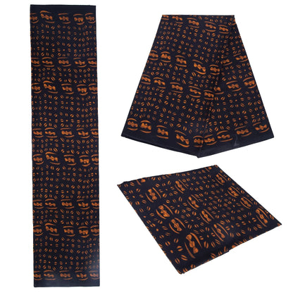 Fashion Ankara African Wax Fabric - 100% Cotton Real Wax Pagne for Long Dresses, Sewing & Crafts