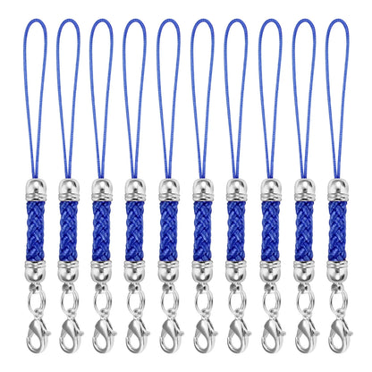 10Pcs Lanyard Strap Set - Lobster Clasp Rope Keychain Hooks Mobile Charms & Key Ring Accessories