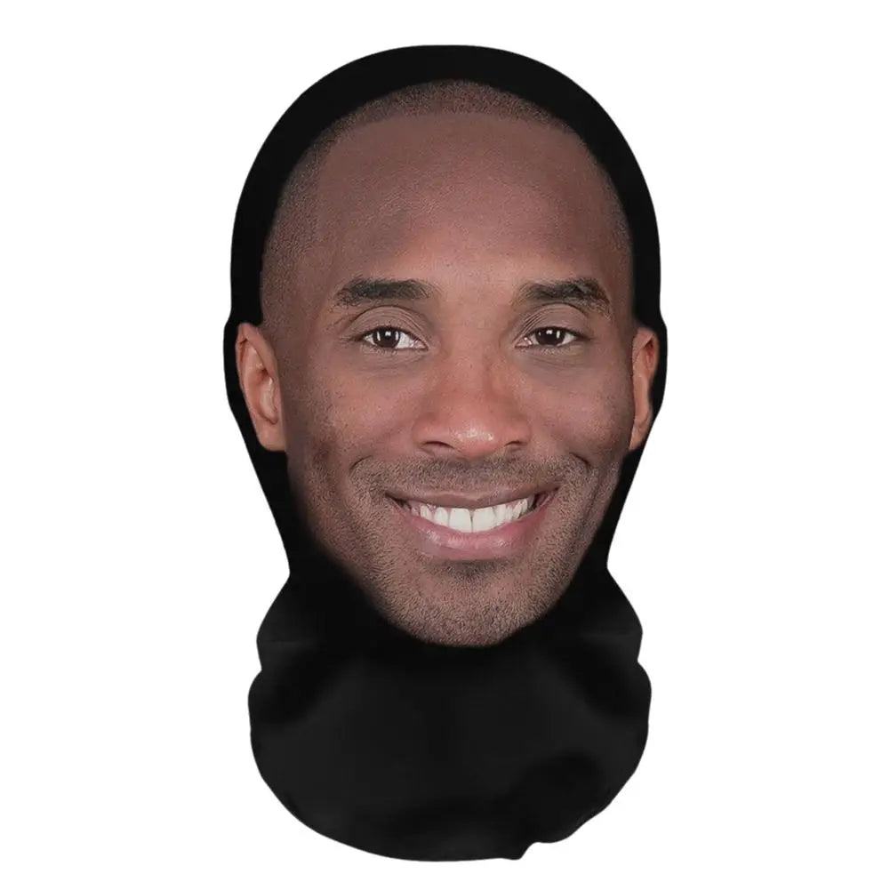 3D Balaclava Mask Hat - Seamless Kanye Face Mask for Pranks, Celebrity Hip Hop Hood Headgear