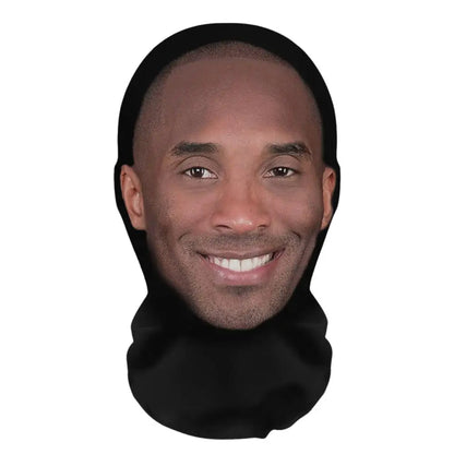 3D Balaclava Mask Hat - Seamless Kanye Face Mask for Pranks, Celebrity Hip Hop Hood Headgear