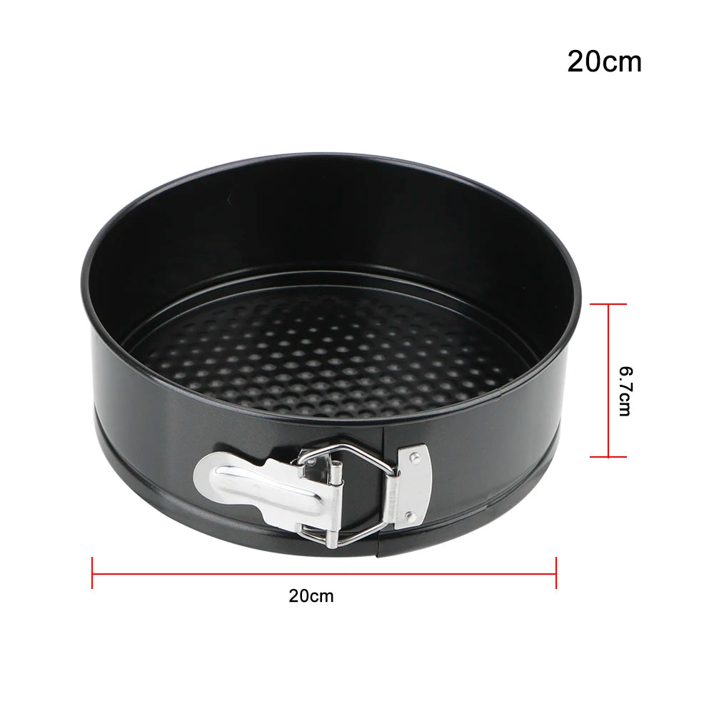 Removable Bottom Round Cake Pan – Carbon Steel Non-Stick Bakeware for Baking Cakes