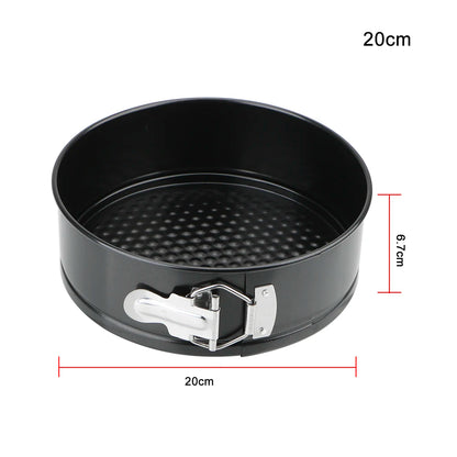 Removable Bottom Round Cake Pan – Carbon Steel Non-Stick Bakeware for Baking Cakes