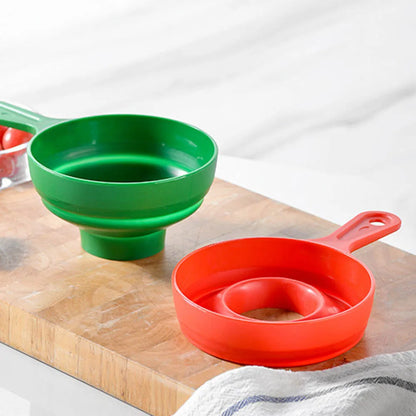 Portable Collapsible Telescopic Funnel - Plastic Folding Telescopic Funnel for Liquid Filling, Wide Mouth Kitchen Tool