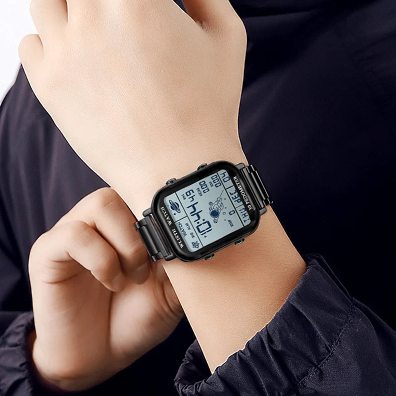 Men’s Digital Sports Watch - Stopwatch, Countdown Timer, Calendar & Pedometer Wristwatch