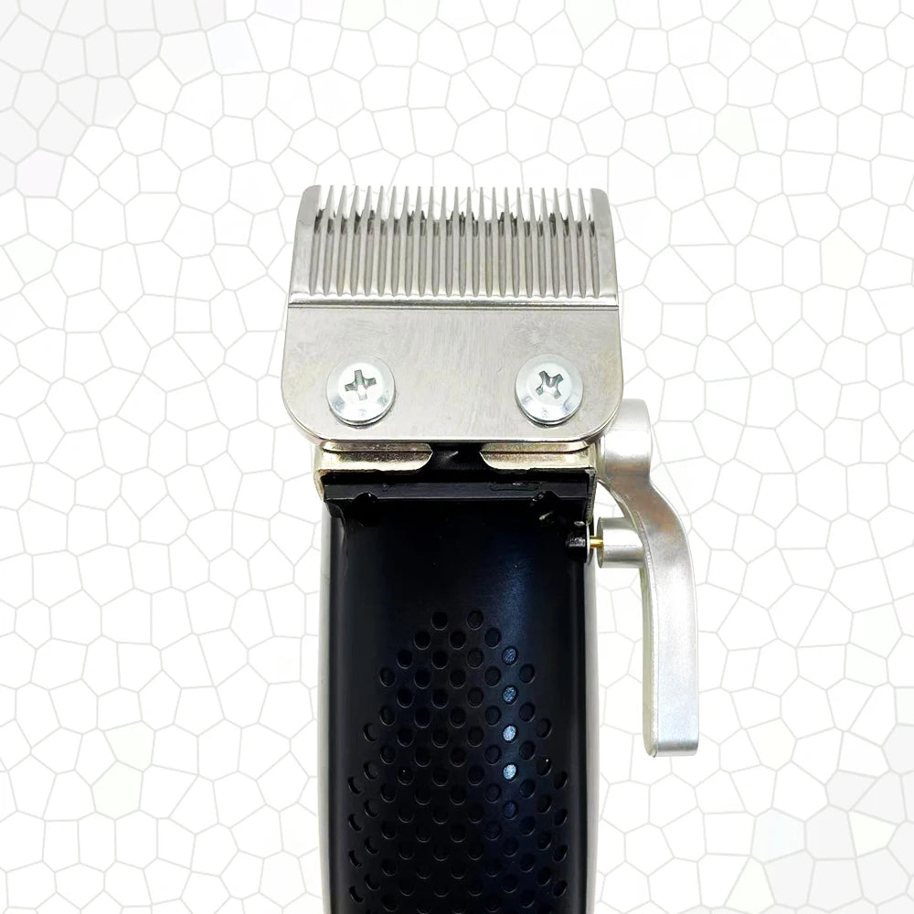 Professional Men’s Hair Clipper Set - Vintage 6500RPM Low-Noise Ceramic Blade Trimmer for Home & Salon Use