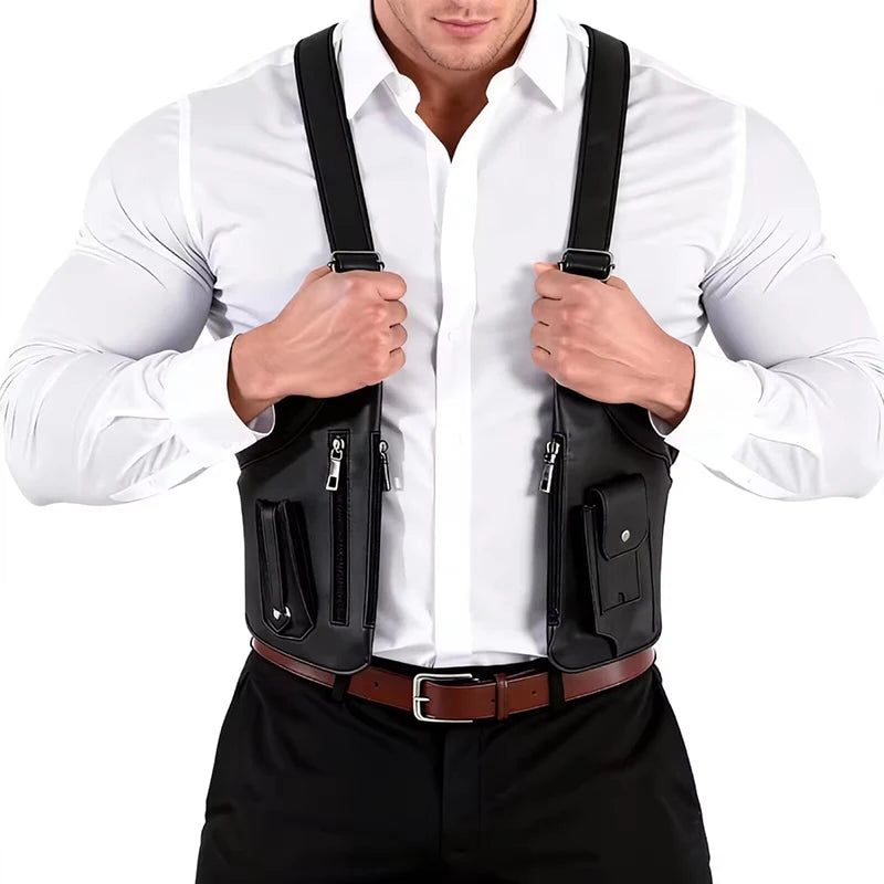 Men's Retro Underarm Bag - Multifunctional Outdoor Cycling & Hiking Shoulder Phone Bag