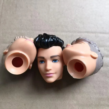 1/6 Male Doll Heads – DIY Ken Doll Parts for Beige Skin Dolls Accessories