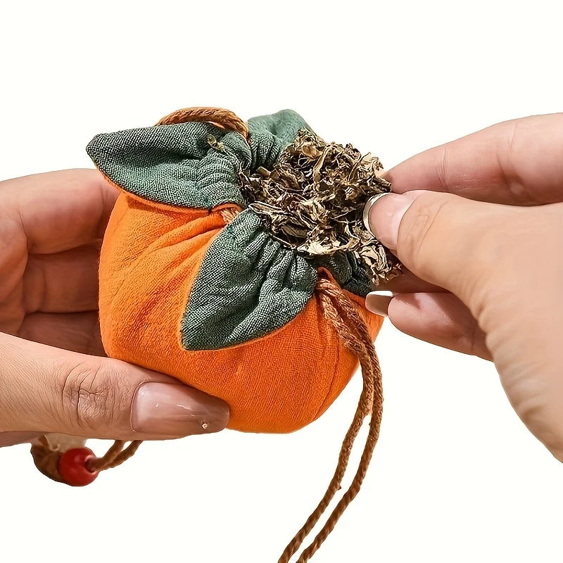 Persimmon Incense Bag - Hanging Car Rearview Mirror Blessing Pouch for Good Fortune and Decor