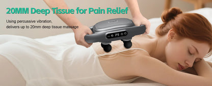 Six-Head Fascia Gun Massager — High-Frequency Electric Muscle Relaxation for Back, Waist, Legs, Shoulders & Full Body