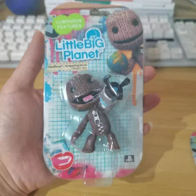 Little Big Planet Sackboy Keychain - Cute Kawaii Anime Game Figurine Toy and Collectible Gift