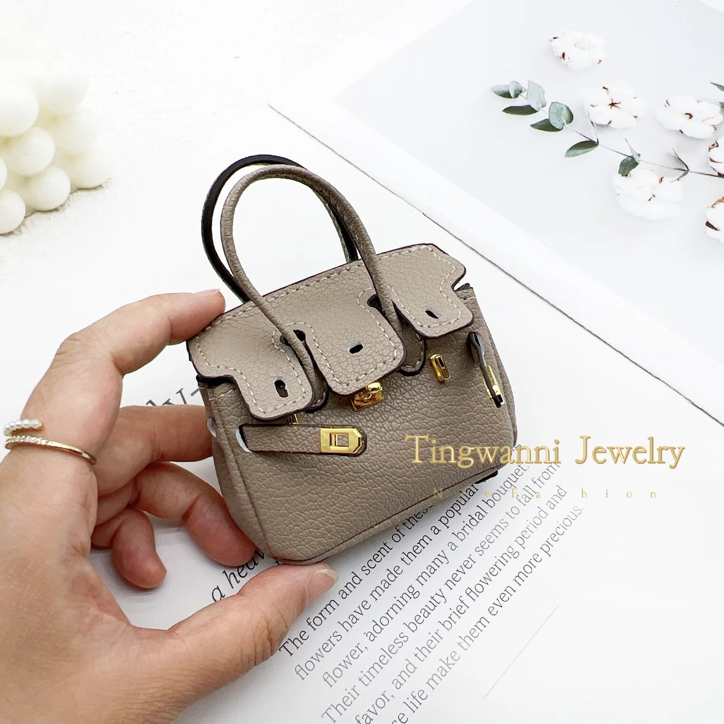 Mini Bag Keychain Pendant — Small Earphone Case & Accessory for H Family, Decorative Gift