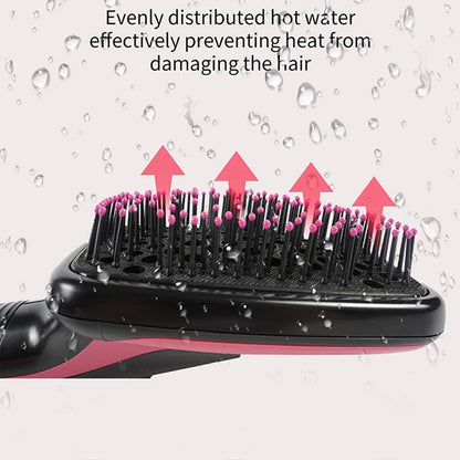 One-Step Negative Ion Hair Dryer Brush - Hot Air Comb for Curling, Straightening & Wet-Dry Styling