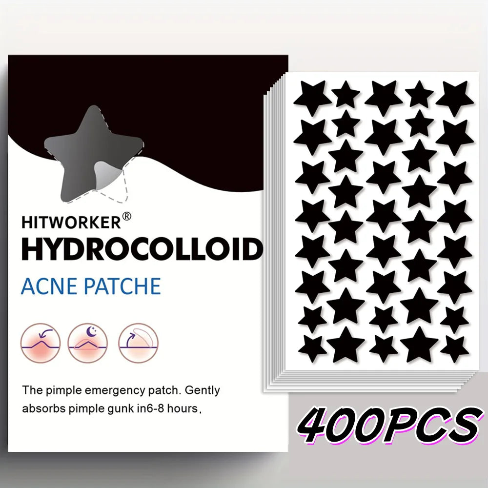 400/800-Piece Hydrocolloid Pimple Patches - Gentle, Alcohol-Free Acne and Blemish Cover Stickers for Daily Skincare