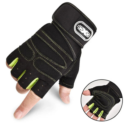 Outdoor Sports Fingerless Gloves – Long Wrist Guard for Men & Women, Ideal for Gym, Cycling, Hiking, Boxing & Training Workouts