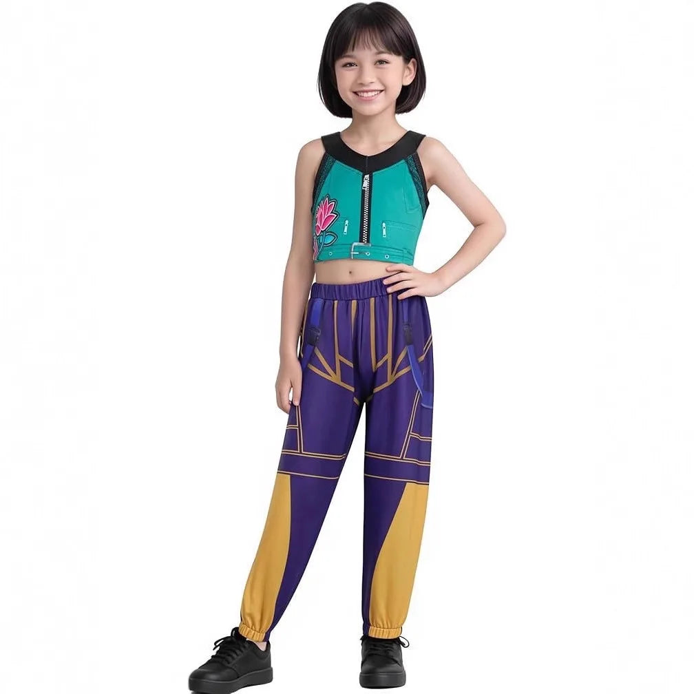Movie K-Pop Demon Hunters Cosplay Costume – Mira, Rumi, Zoey Outfit for Girls, Halloween Party and Stage Role-Play Clothing