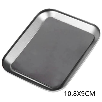 CNC Aluminum Magnetic Screw Tray 98×98×11mm – Nut, Bolt & Gasket Storage Organizer for RC Car, Boat & Airplane Models