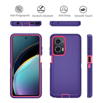 Ott Defender Series Case for Moto G – Anti-Drop Cover with Box & Clip for Stylus, Power, Play 4/5G (2023-2025), G04/24/13/23, E13/20/30/40