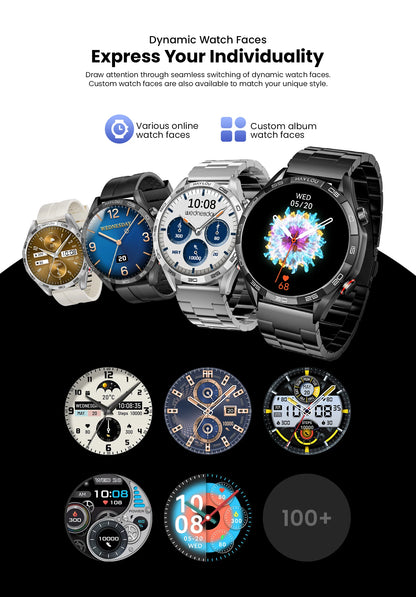 HAYLOU Solar 5 Smartwatch — 1.58" AMOLED, Voice Calling, 24H Health & Sports Tracker for Men