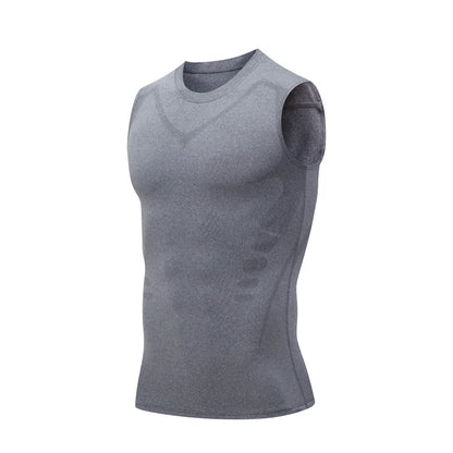 Men’s Compression Tank Top — Sleeveless Quick-Dry Gym Shirt for Fitness, Bodybuilding & Workout