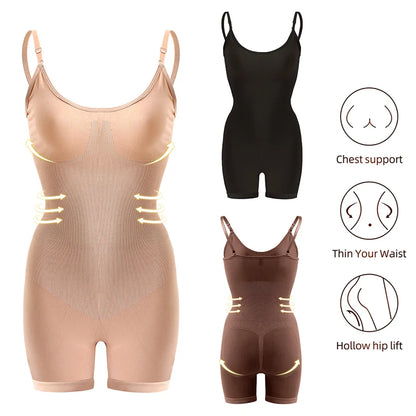 Women’s Seamless Bodysuit – Push-Up Corset Waist Trainer Butt Lifter Shapewear Tummy Control