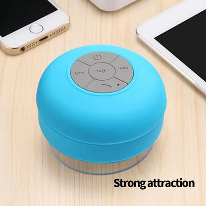Waterproof Bluetooth Speaker with Suction Cup - Portable Outdoor Sports Stereo Speaker for Your Bathroom and Beyond