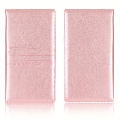 Men's Card Holder, Car Registration Vehicle License Insurance Card Holder Wallet