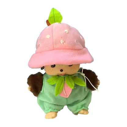 Fruit Adventure Strawberry Plush Doll – Cute PP Cotton Monchichi-Style Toy Bag Pendant Gift 15cm
