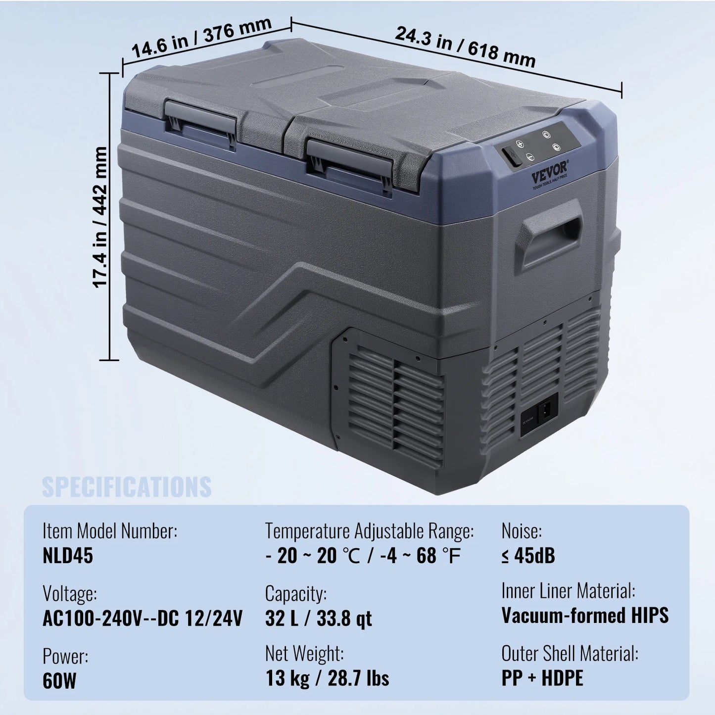 SucceBuy Portable Car Refrigerator — 8L–75L Single & Dual Zone Fridge with Bluetooth Temperature Control for Camping & RV