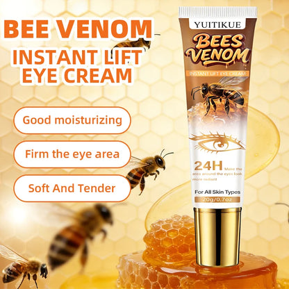 YUITIKUE Natural Bee Venom Eye Cream – 20g Instant-Lifting & Hydrating Daily Eye Care Moisturizer