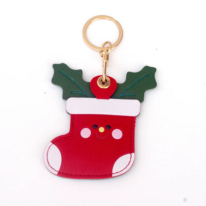 Leather Keychain Case for Apple AirTag – Cute Protective Anti-Scratch GPS Tracker Cover