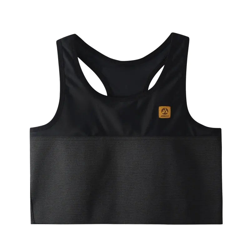 Quick-Dry Pullover Chest Binder – Sports Wear Short Vest Corset with Full Bandage Support, Plus Size